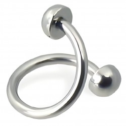 Piercing micro-spirale 30 - Demi-boules