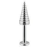 Piercing micro-labret 43 - Pointe escalier