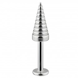 Piercing micro-labret 43 - Pointe escalier