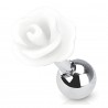 Cartilage hélix, tragus 104 - Acrylique fleur blanche
