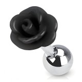 Cartilage hélix, tragus 104 - Acrylique fleur noire
