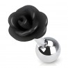 Cartilage hélix, tragus 104 - Acrylique fleur noire