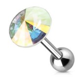 Cartilage hélix, tragus 133 - Cercle cristal aurora