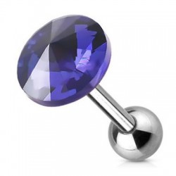 Cartilage hélix, tragus 133 - Cercle cristal lilas
