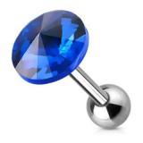 Cartilage hélix, tragus 133 - Cercle cristal bleu