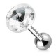 Cartilage hélix, tragus 133 - Cercle cristal transparent