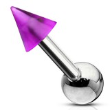 Cartilage hélix, tragus 87 - Acrylique pointe lilas