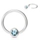 Piercing micro-bcr 08 - Cristal boule bleu-clair