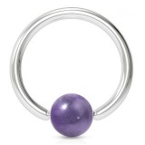 Piercing micro-bcr 06 - Boule en améthyste