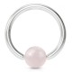 Piercing micro-bcr 06 - Boule en quartz rose