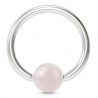 Piercing micro-bcr 06 - Boule en quartz rose