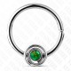Piercing micro-bcr 160 - Opalite spirale verte