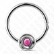 Piercing micro-bcr 160 - Opalite spirale rose
