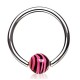 Piercing micro-bcr 73 - Acrylique boule rose panthère