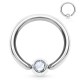 Piercing micro-bcr 132 - Boule strass fixée sur un bord