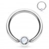 Piercing micro-bcr 132 - Boule strass fixée sur un bord
