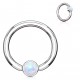 Piercing micro-bcr 138 - Boule plate opalite aurora