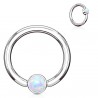Piercing micro-bcr 138 - Boule plate opalite aurora