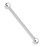 Piercing industriel 107 - Gris tige vrillée