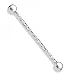 Piercing industriel 107 - Gris tige vrillée
