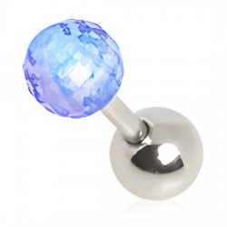 Cartilage hélix, tragus 280 - Boule disco bleu-clair