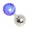 Cartilage hélix, tragus boule effet disco bleue (280)