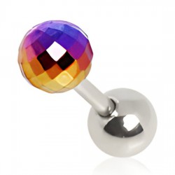 Cartilage hélix, tragus 280 - Boule disco noire