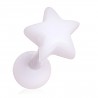 Cartilage hélix, tragus 281 - Acrylique étoile blanche