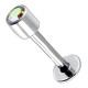Piercing micro-labret 37 - Cylindre cristal aurora