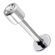 Piercing micro-labret 37 - Cylindre cristal transparent