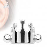 Piercing hélix 14 - Gris petite couronne