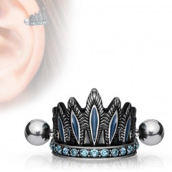 Piercing hélix 27 - Coiffe indienne