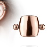Piercing hélix 55 - Anneau simple gold-ip rose