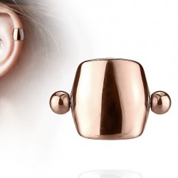 Piercing hélix 55 - Anneau simple gold-ip rose