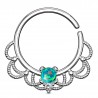 Piercing micro-bcr 153 - Opalite verte avec dentelles
