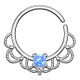 Piercing micro-bcr 153 - Opalite bleue avec dentelles