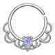 Piercing micro-bcr 153 - Opalite lilas avec dentelles