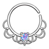 Piercing micro-bcr 153 - Opalite lilas avec dentelles