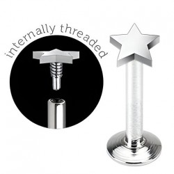 Piercing micro-labret 15 - étoile screw in