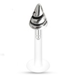 Piercing micro-labret PTFE 25 - Pointe tribale