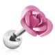 Cartilage hélix, tragus 188 - Fleur rose