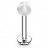 Piercing micro labret acry rayé transparent et blanc (21)