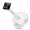 Piercing micro-labret téflon 18 - Cristal carré noir