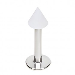 Piercing labret acrylique 02 - Pointe unicolore blanche