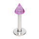 Piercing labret acrylique 02 - Pointe unicolore lilas