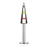 Piercing labret 27B - Acier rasta longue pointe