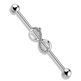 Piercing industriel 07 - Gris signe infini