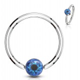 Piercing micro-bcr 171 - Œil psychédélique bleu
