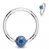 Piercing micro-bcr 171 - Œil psychédélique bleu