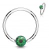 Piercing micro-bcr 171 - Œil psychédélique vert
